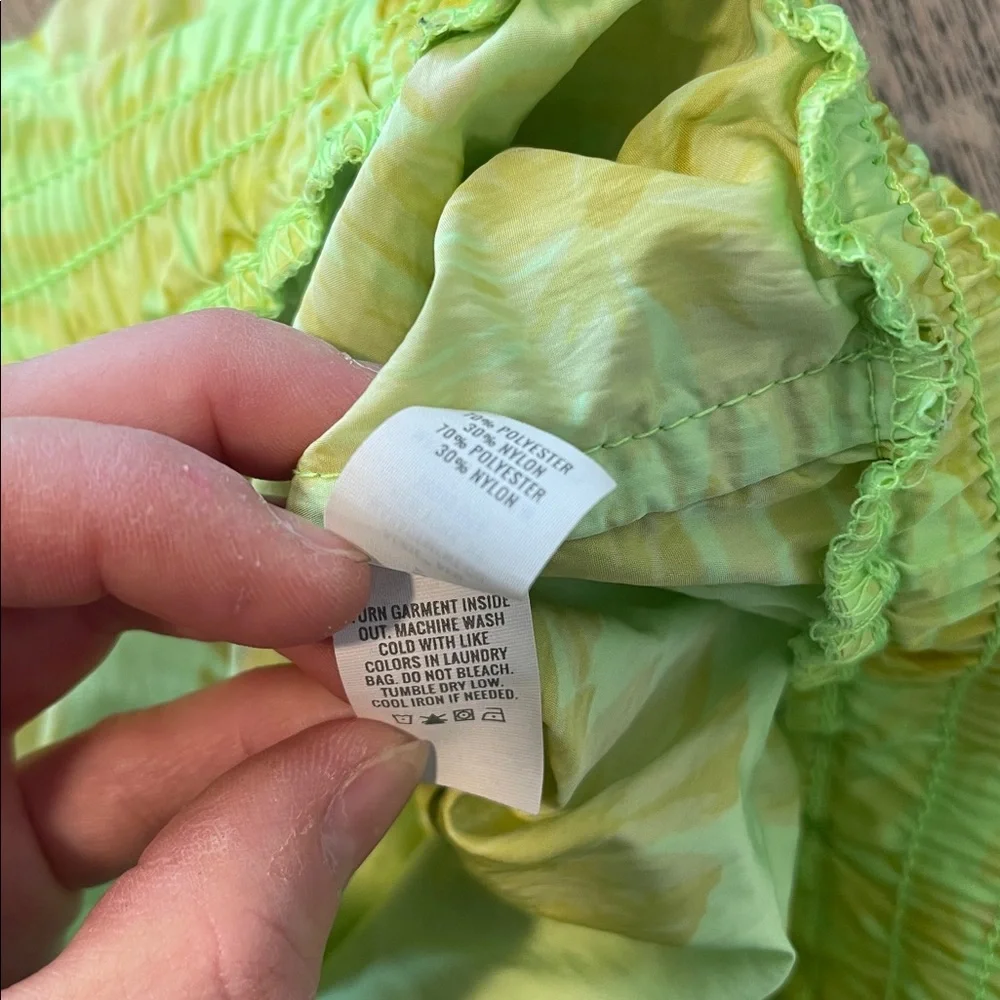 Aerie Drawstring lime green Running Shorts Glowbug‎ Size S